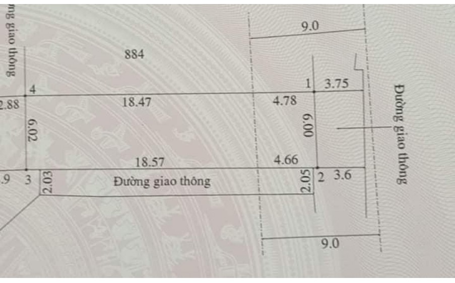 Cần bán lô đất 3 mặt tiền, kiệt ô tô giá rẽ trung tâm TP Đông Hà, Quảng Trị.